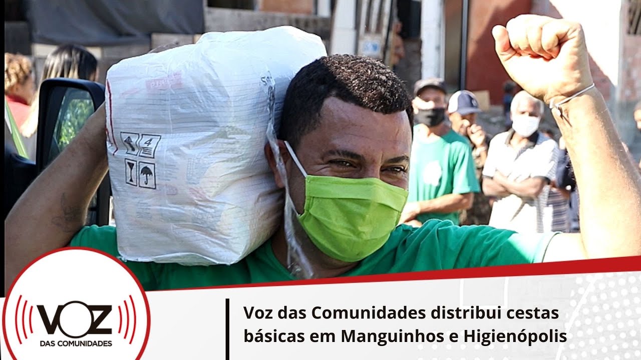 Voz das Comunidades distribui cestas básicas em Manguinhos e Higienópolis