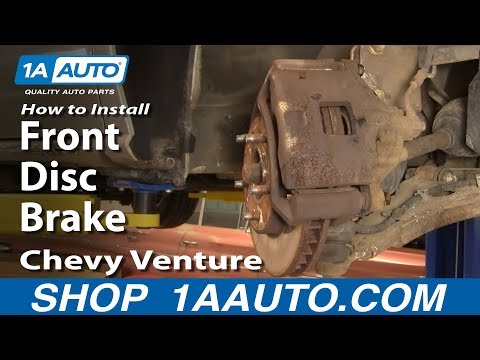 How To Install Repair Replace Front Disc Brakes Chevy Venture Pontiac Montana 97-05 1AAuto.com