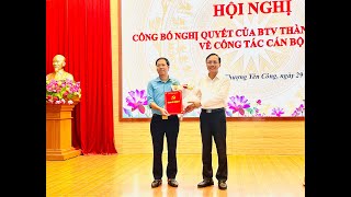 Công bố Quyết định của Thành ủy Uông Bí về công tác cán bộ