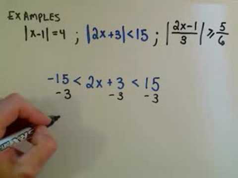 how to solve equations that involve absolute value