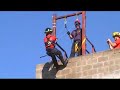 rappel entry and hoses