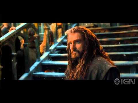 right - Bard the Bowman confronts Thorin Oakenshield.