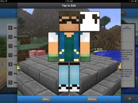 how to change your skin in minecraft pe