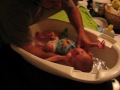 Émile prend sont bain