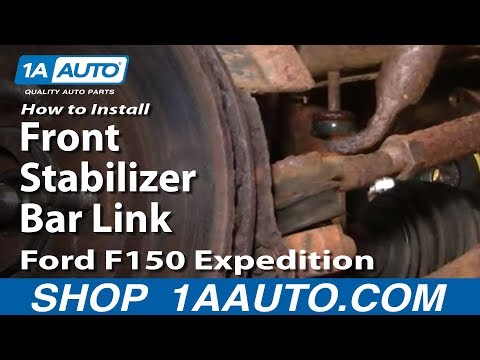 How To Install Replace Front Stabilizer Bar Link Ford F150 Expedition 1AAuto.com