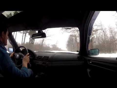 how to drive a bmw in the snow