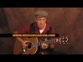 Acoustic Blues fingerstyle guitar lesson in open D alternate tuning rhythm licks on Taylor GS5