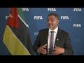 O presidente da FA de Moçambique, Fezal SIDAT, elogia a FIFA por seu apoio ao crescimento do futebol no país por meio dos Projetos FIFA Forward