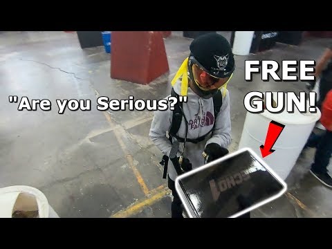 Giving Away Airsoft Guns for FREE! CRAZY Reactions & Airsoft War/Gameplay!
