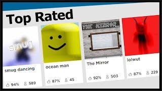 The Roblox Top Rated Page Is So Strange Minecraftvideos Tv