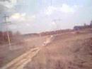 helmet cam view of quads jumping