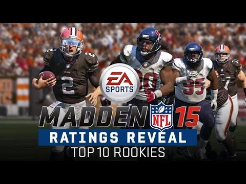 15 - Watch now to see who made the Top 10 rookies in Madden 15 list. Click here for more player ratings reveals: http://o.ea.com/23456 Pre-Order Madden 15 here: http://o.ea.com/23454.