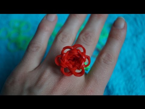 Как сделать колечко из резиночек видео