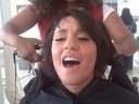 bayje at her album photo shoot singing