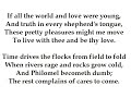 \"The Nymphs Reply to the Shepherd\" by Sir Walter Raleigh