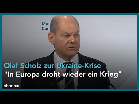 Rede von Olaf Scholz auf der Mnchner Sicherheitsko ...