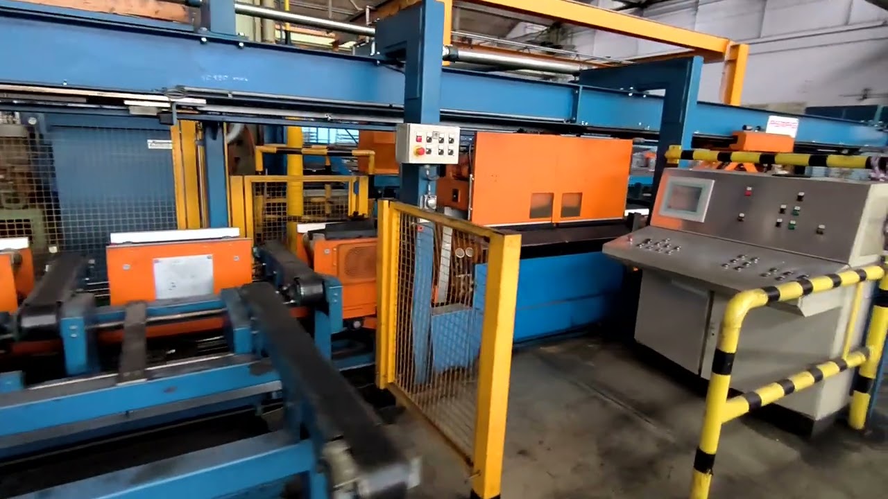 50 TON ASMAG DRAW BENCH w/INLINE SAW CUTTING, NEW 2003