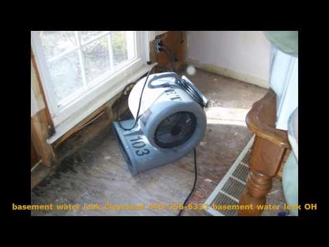 how to clean up a water leak