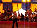 Circus dog jumps from 12 feet up