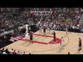 NBA 2K9 gameplay video Heat vs Blazers