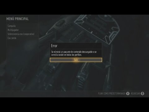 Cómo solucionar error al seleccionar Exo-Zombies (Xbox 360)