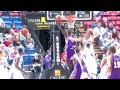 Jason RIchardson baseline reverse dunk against Sacramento