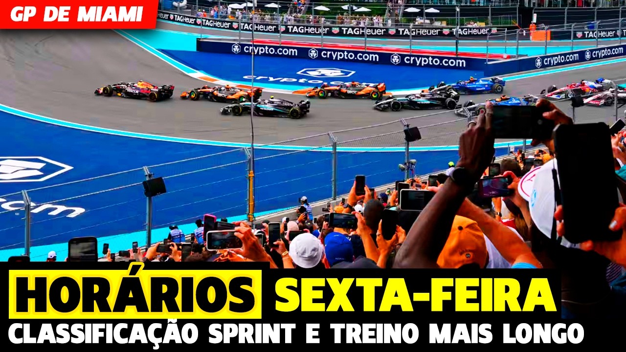 🚨F1 HOJE! VEJA OS HORÁRIOS E ONDE ASSISTIR AO TL1 E CLASSIFICAÇÃO NESSA SEXTA-FEIRA | FÓRMULA 1