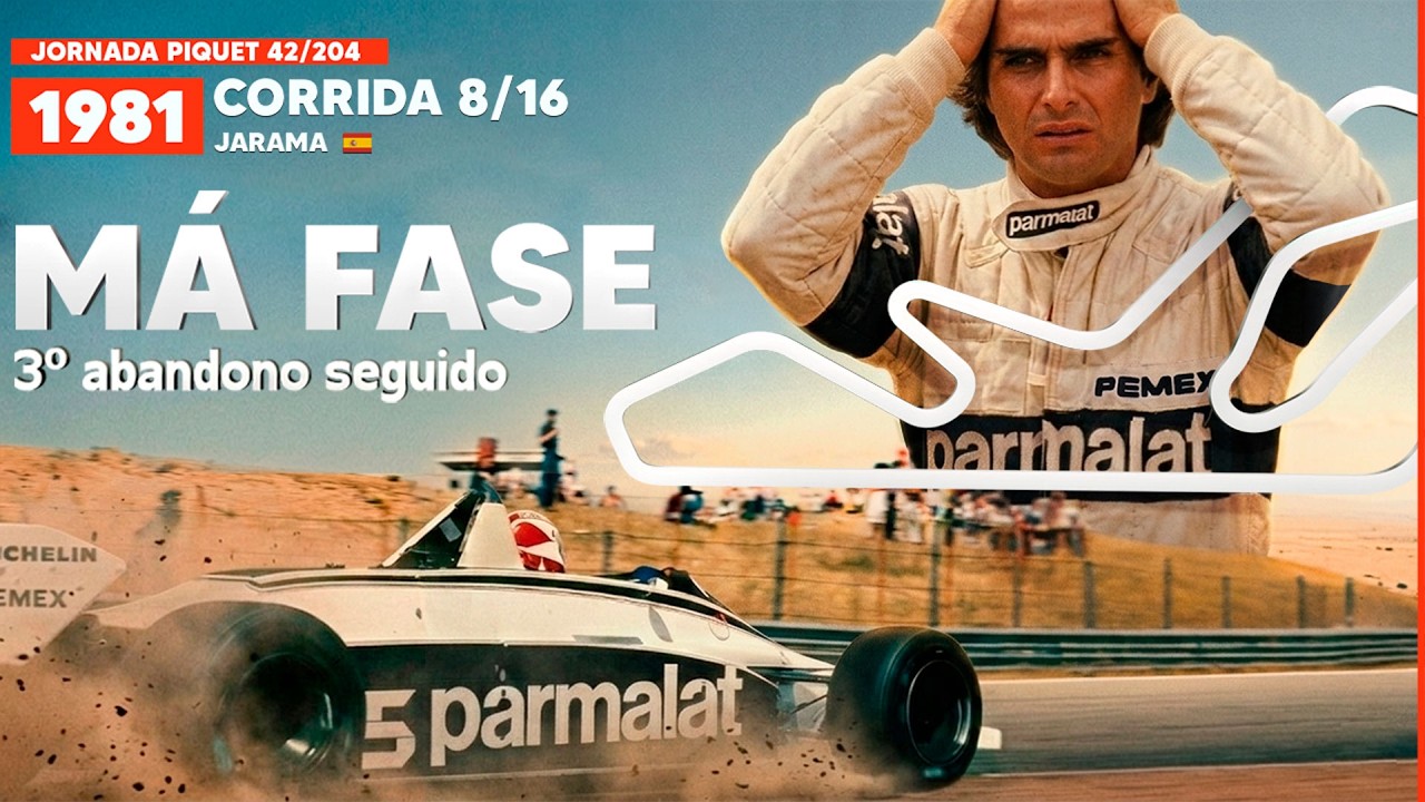 Das dificuldades de PIQUET nos treinos ao abandono na corrida; VILLENEUVE vence - GP da Espanha 1981