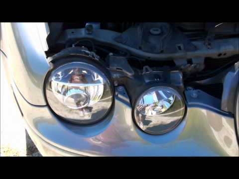 Fixing Drooping Headlights on S type R Jaguar