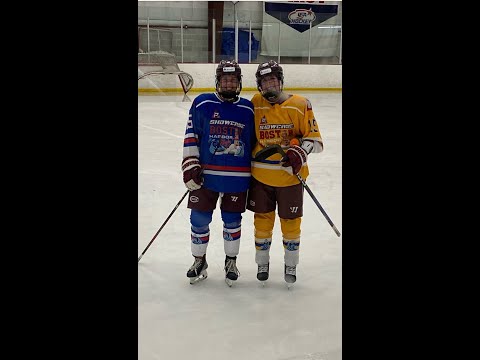 Helena Wisner #15 LD,  Royal Blue Team, keeping up offensive zone pressure and scoring during PIP Boston Showcase Camp.  LIVEBARN 07 02 2024