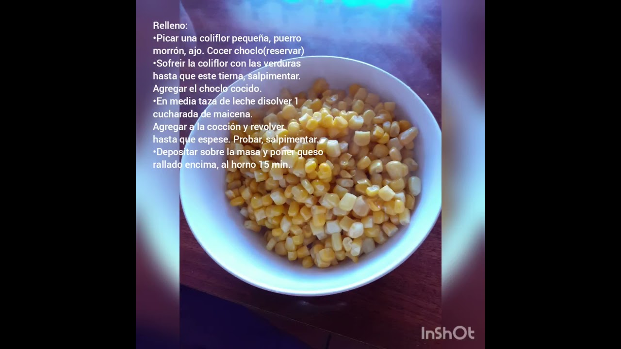 Quiche de Coliflor y Choclo