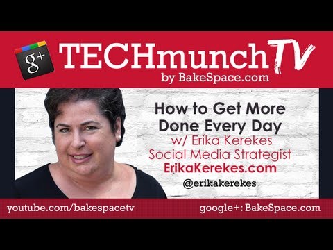 How to get more done with Erika Kerekes on #techmunch TV