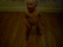 Aidan practicing to walk