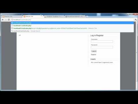 PHP Tutorials: Register & Login (Part 14): Email Activation (Part 4)_Php,Java,SQL,Html szoftverfejleszt�knek. Heti legjobbak