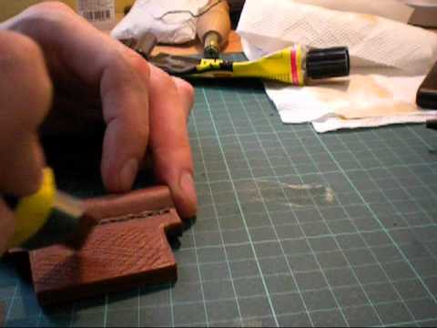 Leder Bearbeitung - Wir bauen einen Flinthalter (Teil 2) Fertigstellung