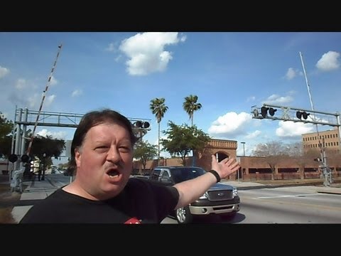 railroad crossing - This is a video I made of a malfunctioning railroad crossing I came a cross on Florida Ave in Lakeland Florida. Please watch entire video because I do some t...