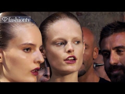 Models Backstage - Try Fashion Water: http://www.fashiontv.com/product/FashionWater http://www.FashionTV.com/videos MILAN - Francesco Scognamiglio says his Spring/Summer 2013 c...