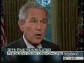 Matt Lauer interviews Bush