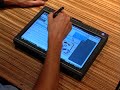 this video demonstrates how a user can go back and forth between pen and capacitive touch. more info on www.n-trig.com