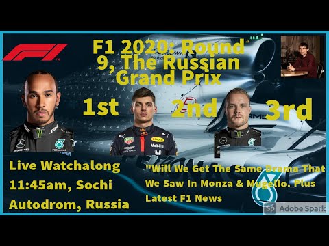 F1 2020: Round 10, The Russian GP, Live Watchalong