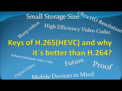 H264 - What is H.265 video codec? Review H.265 video codec. Specifications H.265 video codec? By watching this video you will get the information about H.265 video ...