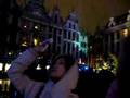 夜晚的BelgiumBrussel比利時布魯塞爾大廣場