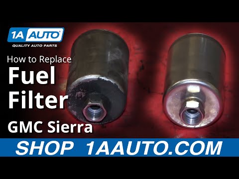 How To Install Replace Fuel Filter 1999-2006 GMC Sierra Chevy Silverado more GM