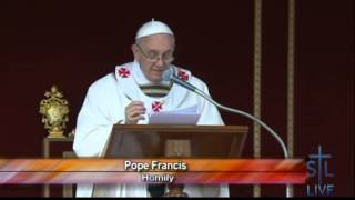 Homily for Mass of Inauguration of Pope Francis