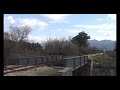 rail bus on bridge