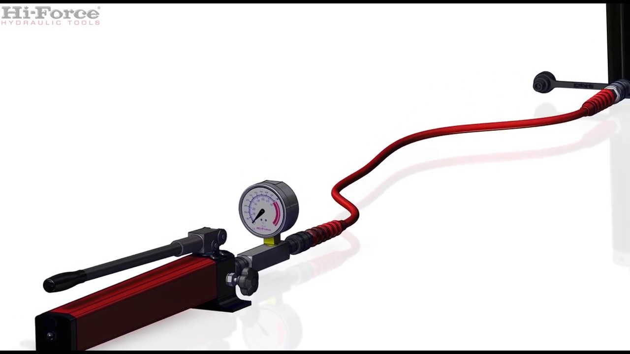Hand pump & Failsafe lock ring cylinder animation