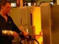 Kosta Boda Glass Making - a large crucible Kosta Boda Glass Making - a large crucible