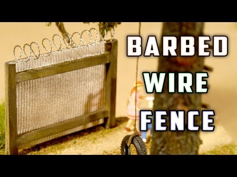 how to make n gauge fencing