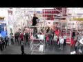 Montaje torreta Layher en Bauma 2010