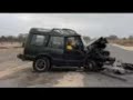 renault espace vs  land rover discovery crash test